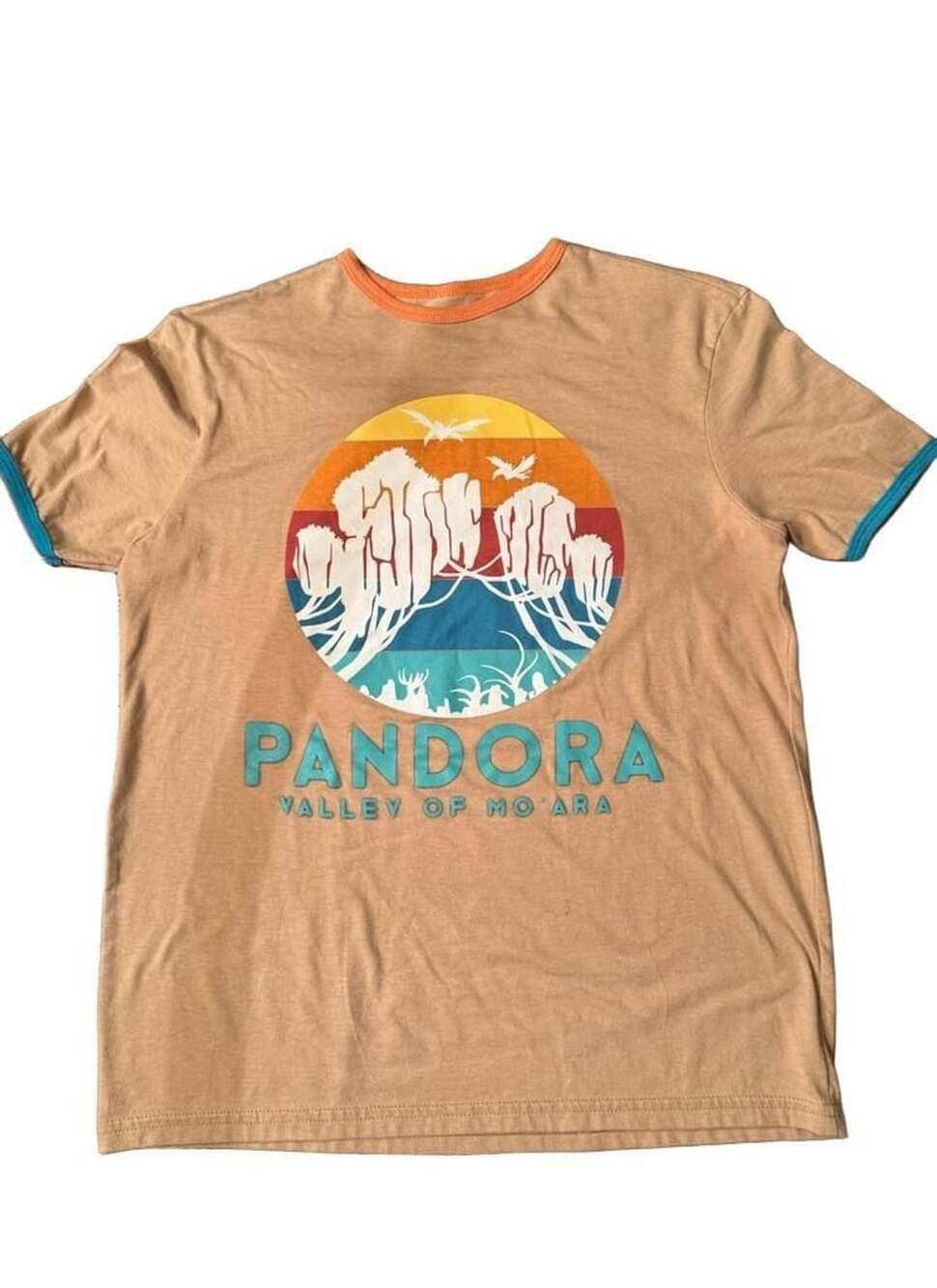 Disney Parks The World of Avatar Pandora Valley of Mo'ara Ringer T-Shirt XS B138